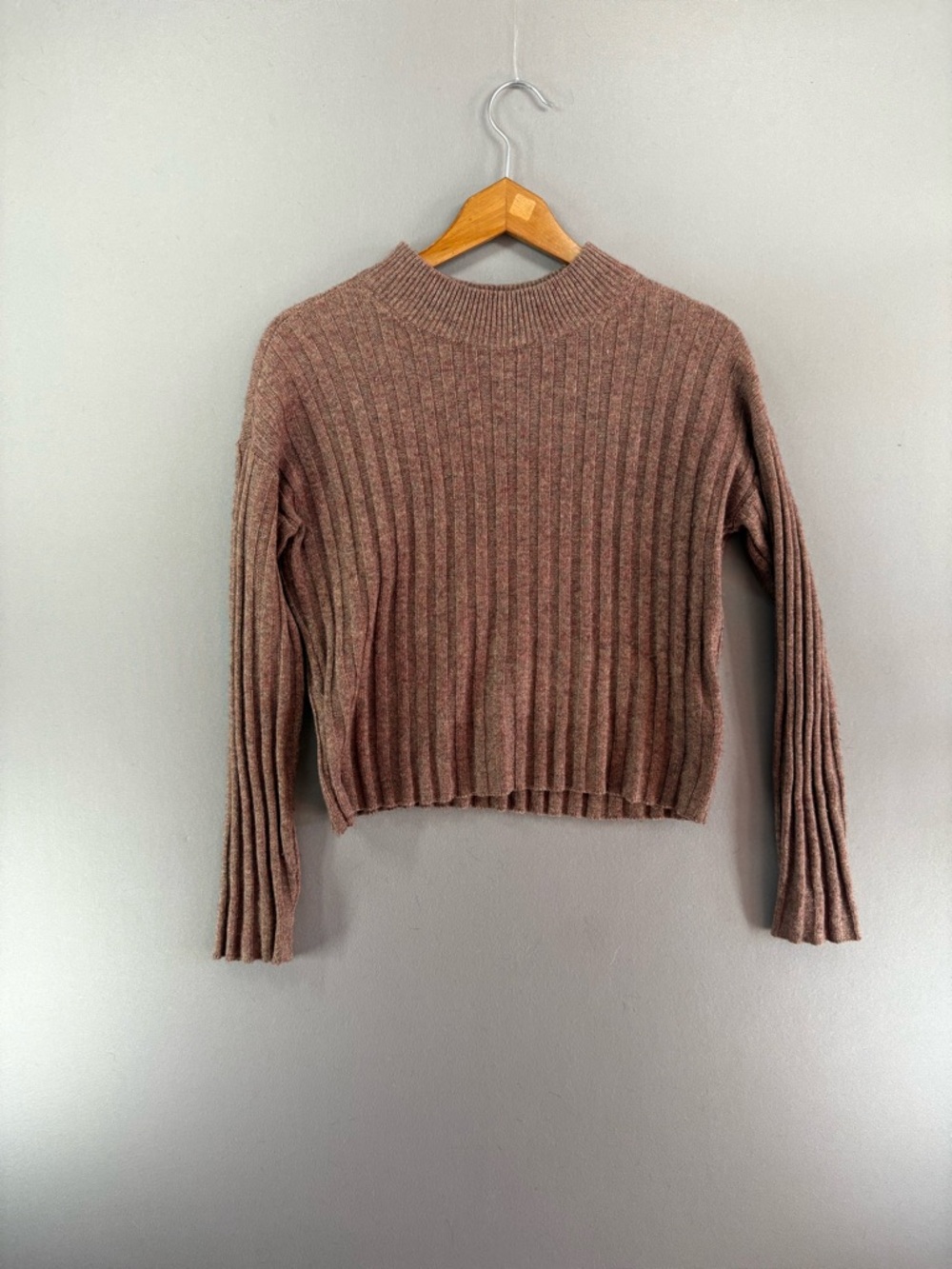 Madewell Readfield Wool Blend Fuzzy Knit Cropped Pullover Sweater XXSmall